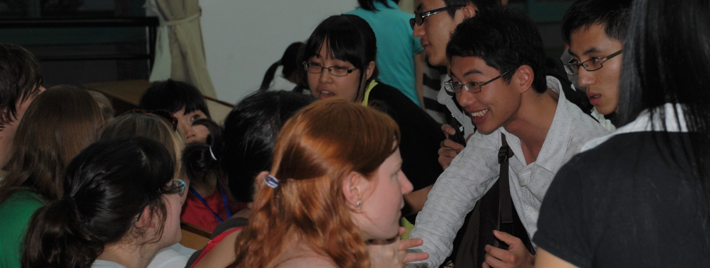 International group of young people communicating. (c) C Braungardt