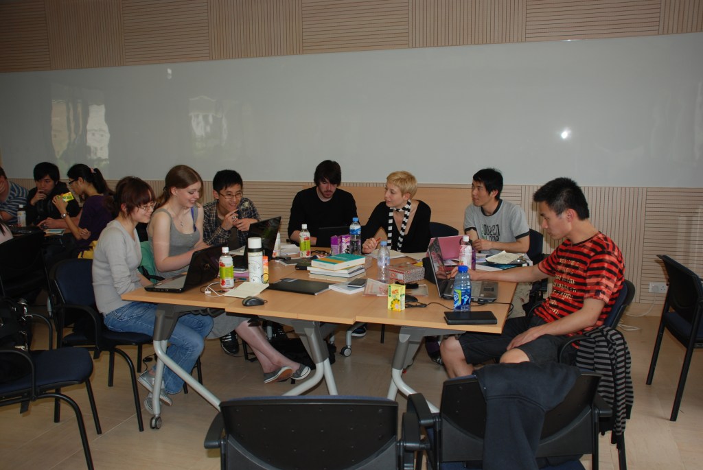 Group work at Kadoorie research centre, Hong Kong University