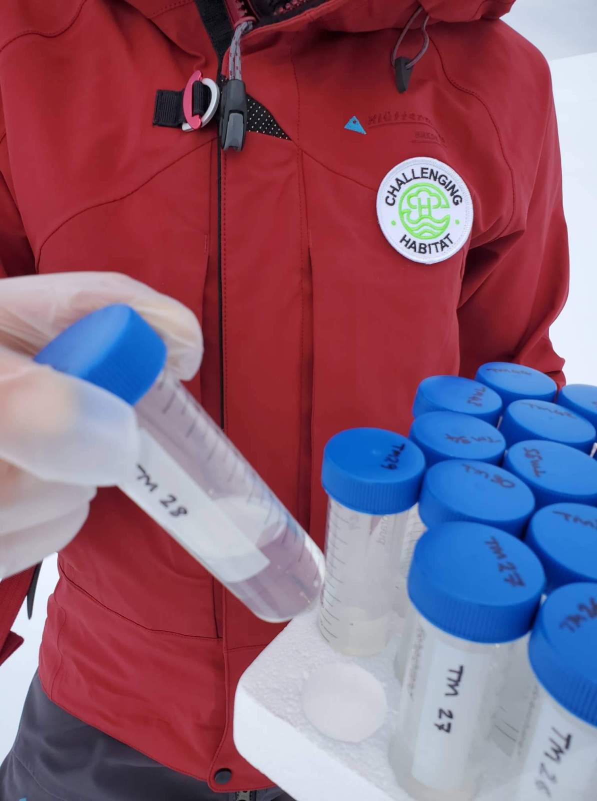 snow sampling tubes for metal analysis