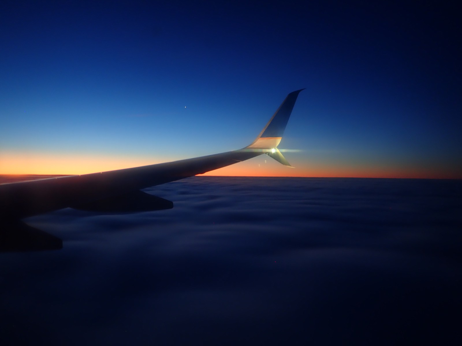 sunrise in the air