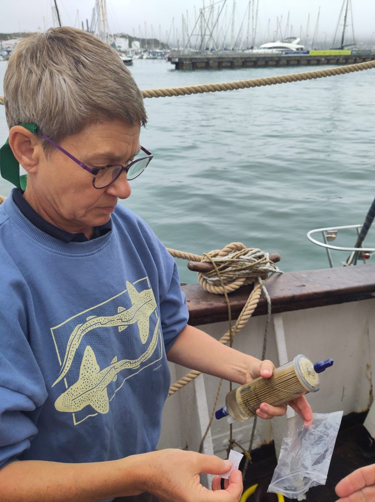 Retrieval of filter cartridge.